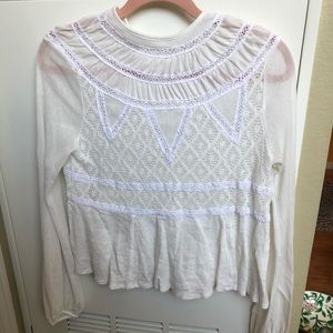 Free People Gauzy Long Sleeve